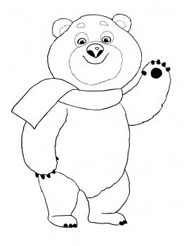как да нарисуваме олимпийска мечка с молив